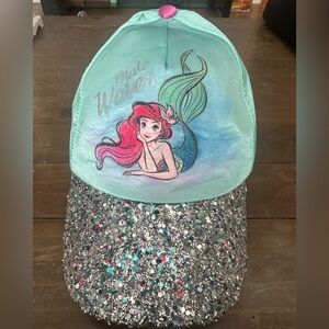 Disney Ariel Glittery Mermaid Hat - Teal and Silver